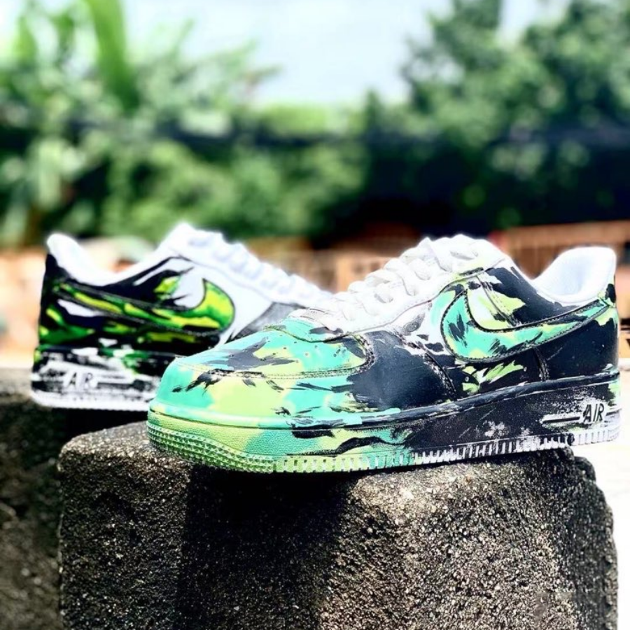 Air Force 1 Spatter Green Black