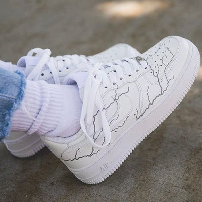 Reflective Lightning Custom Nike Air Force 1