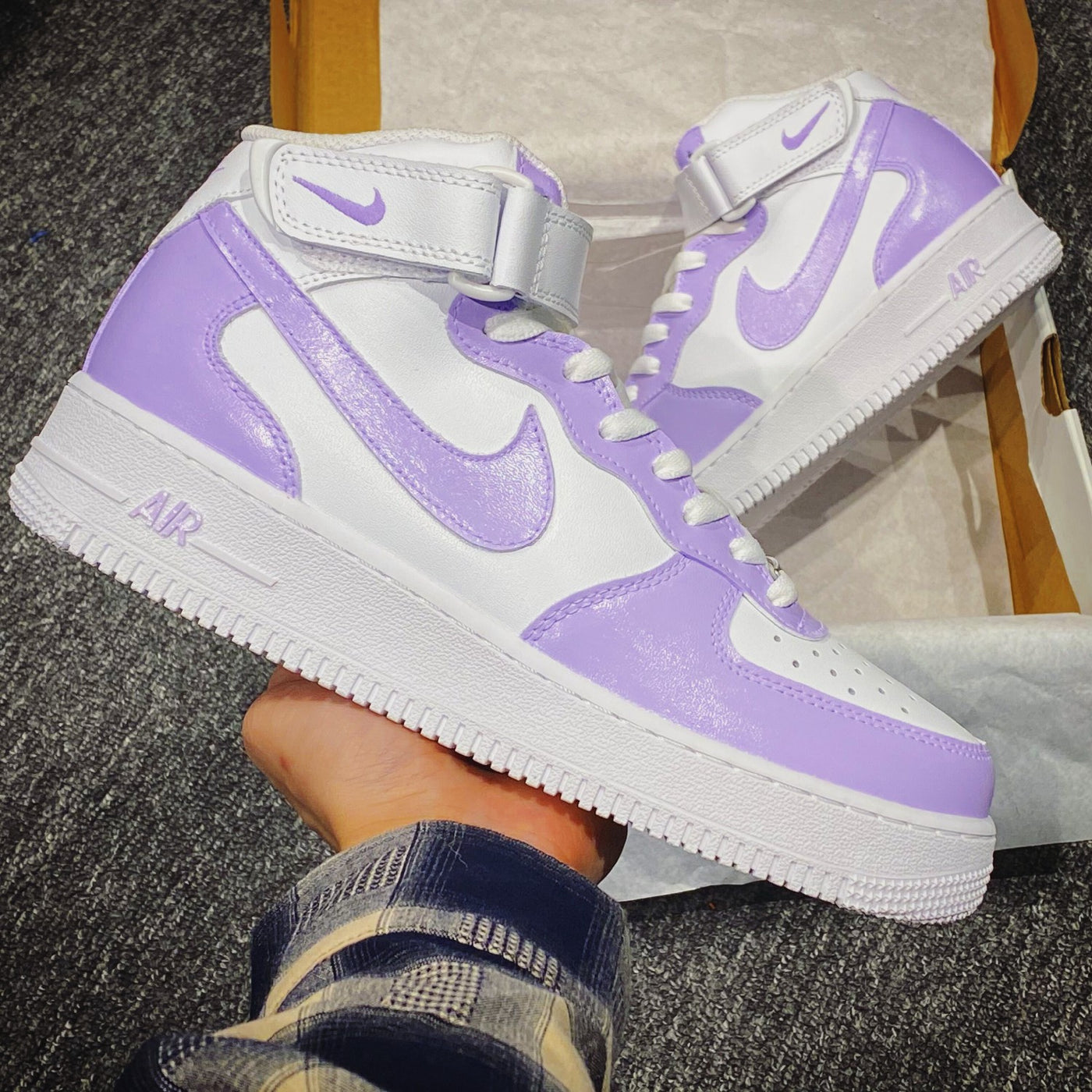 PURPLE CUSTOM AIR FORCE 1