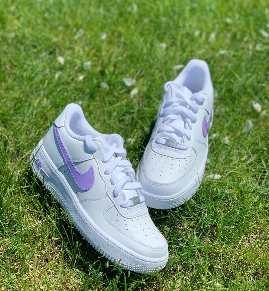 Nike Air Force 1 Custom Shoes Lilac Purple