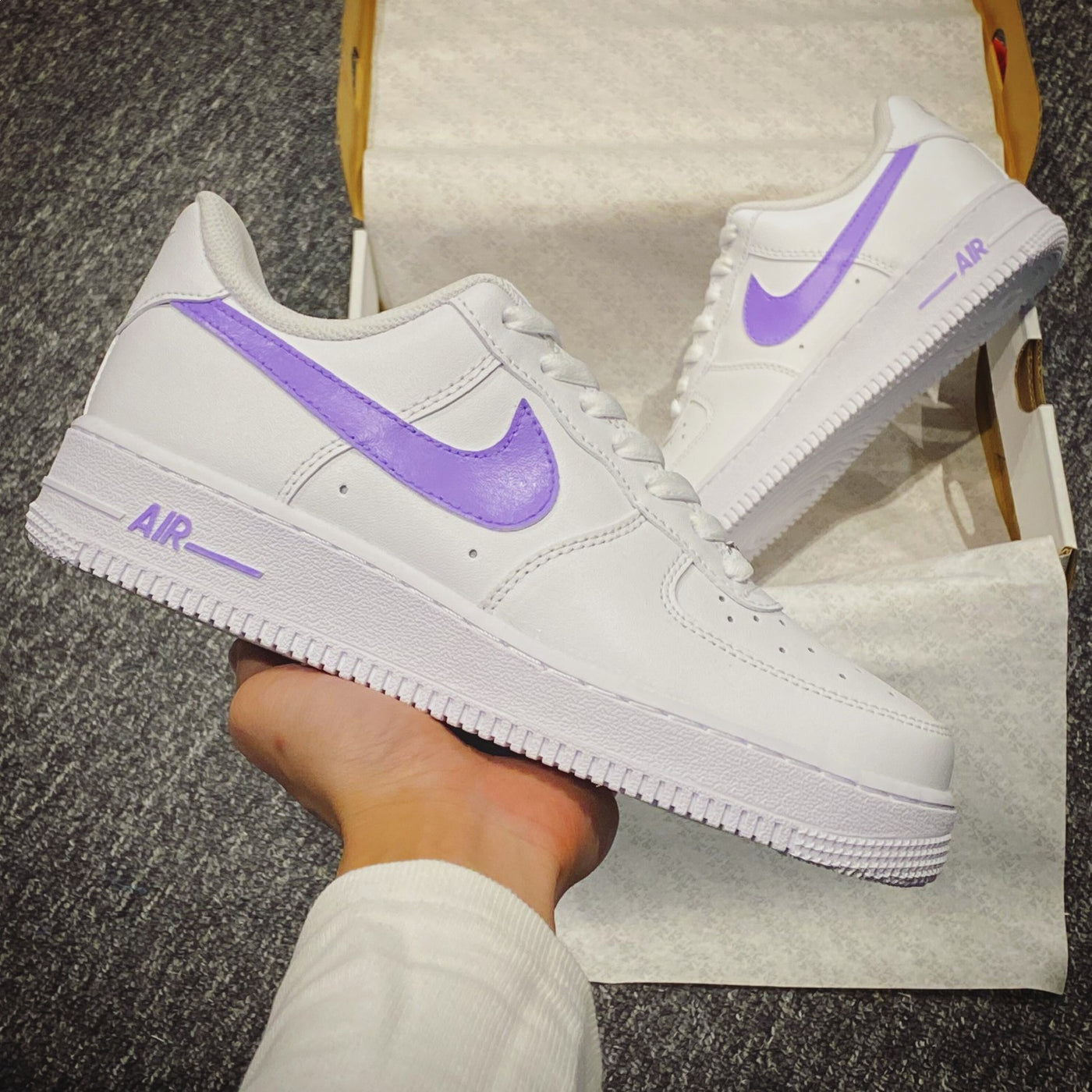 PURPLE CUSTOM AIR FORCE 1