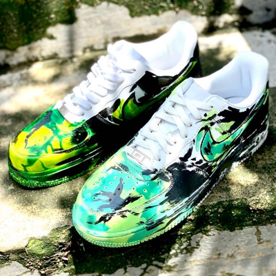 Air Force 1 Spatter Green Black