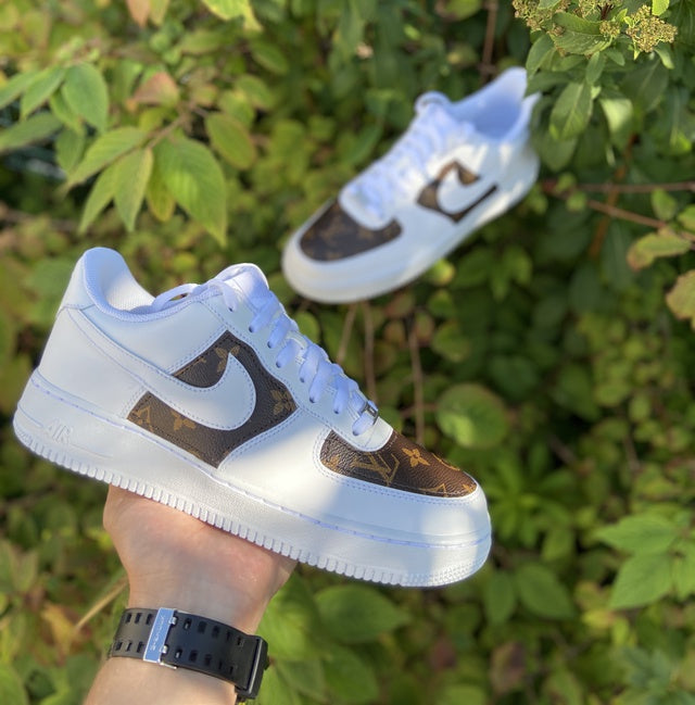 Air Force 1 Classic LV Dark Mocha Custom