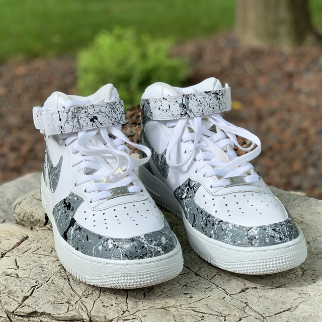 Custom Air Force 1 Mid Carrera Marble 2.0