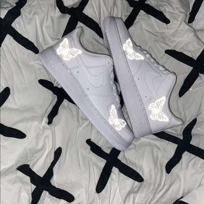 Custom Air Force 1 Reflective Butterfly