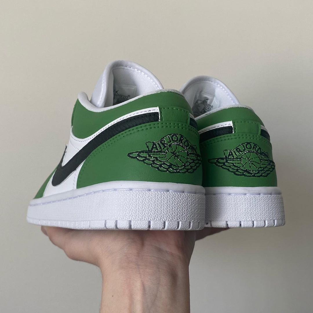 Custom Jordan 1 green