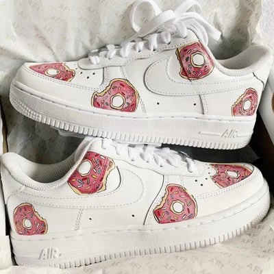 Custom Air Force 1 Pink Donut