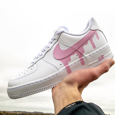 Custom Air Force 1 Pink Drip