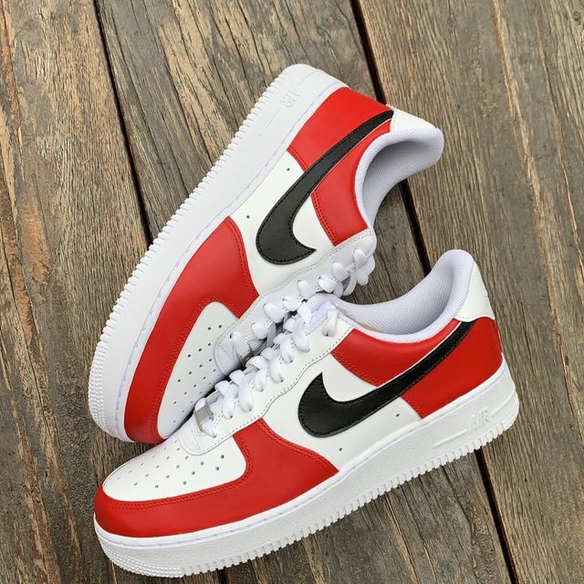 Nike Air Force 1Red/Black custom design