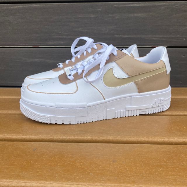 AF1 Pixel Tan Colorway