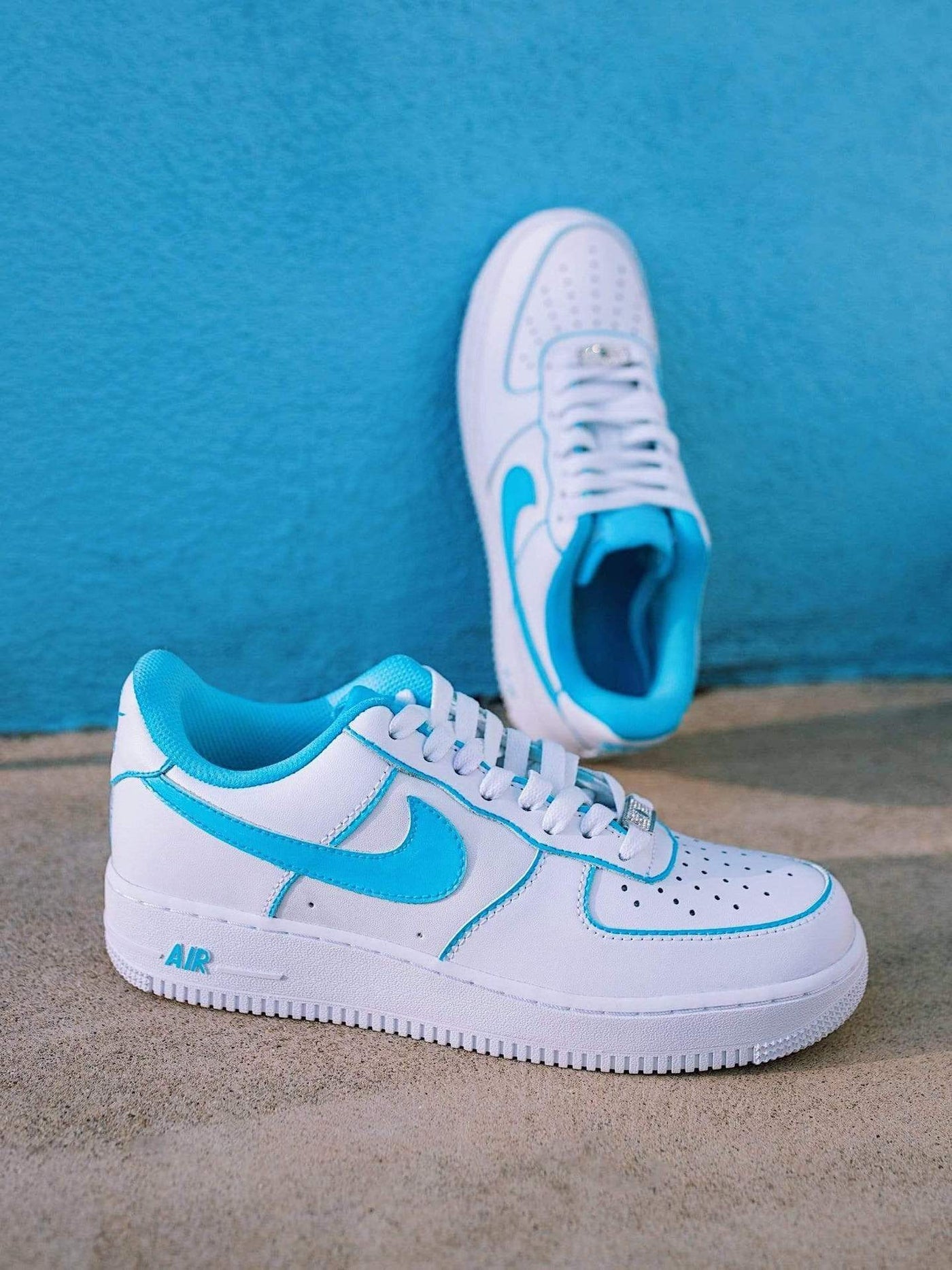 Lonely Mood Collection AF1 Sky Blue Outline Air Force 1