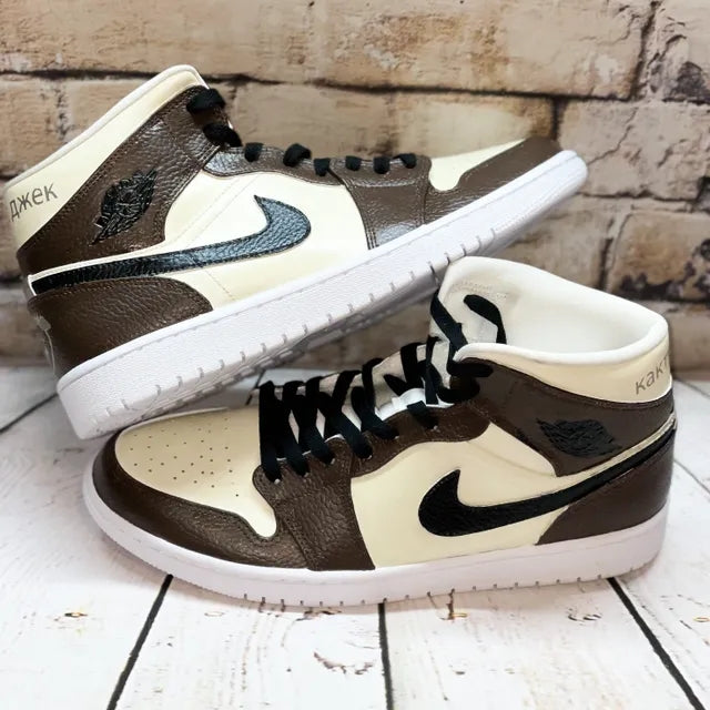 Custom Air Jordan 1 Mocha Cactus Jack