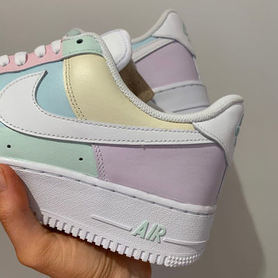 Pastel Colourblock Air Force 1 Custom