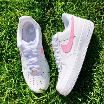 Custom Air Force 1 Baby Pink Pastel 🌸