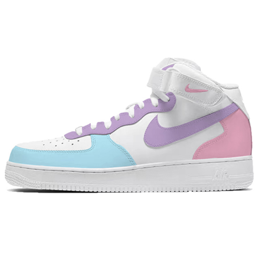 Air Force 1 Mid Baby Pink Blue Purple