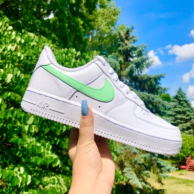 Custom Air Force 1 Minty Pastel 💚