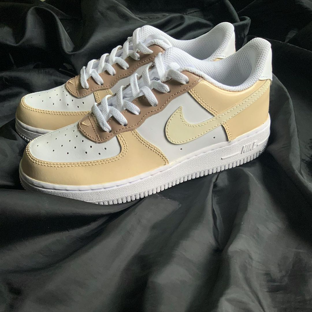 Beige Air Force 1 Custom