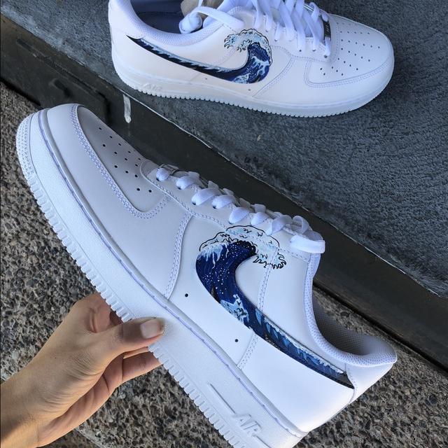 Custom Air Force 1 Swoosh Wave