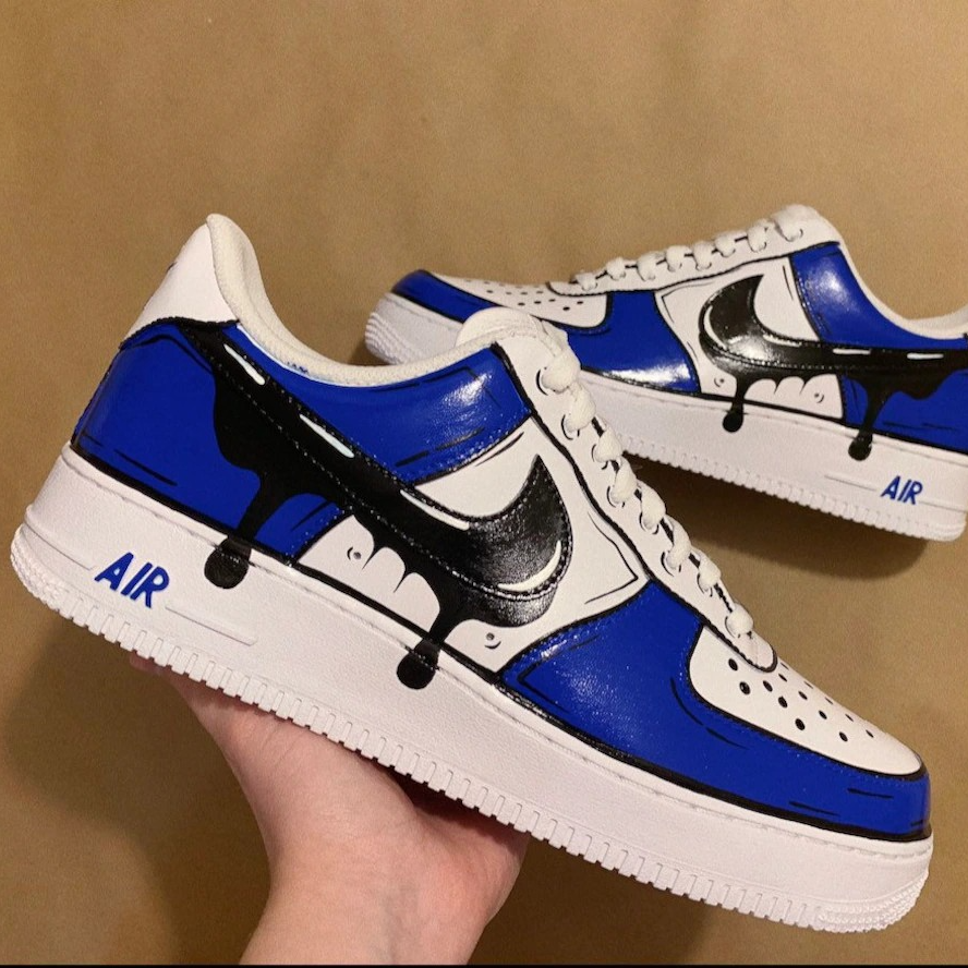 Custom Air Force 1 Pick Your Color Cartoon Dripping