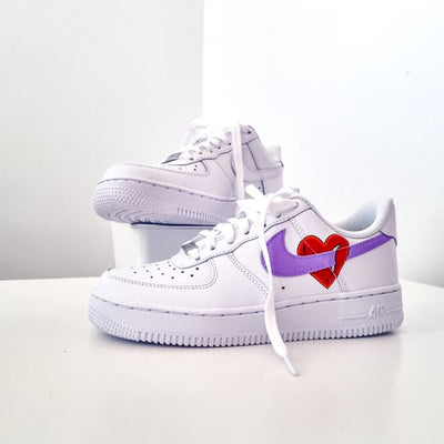 Custom Air Force 1 Heart&Flame