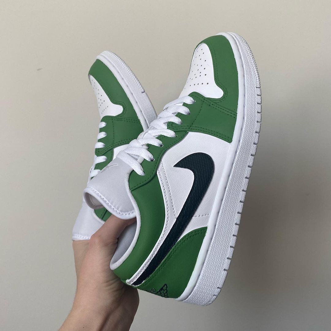 Custom Jordan 1 green