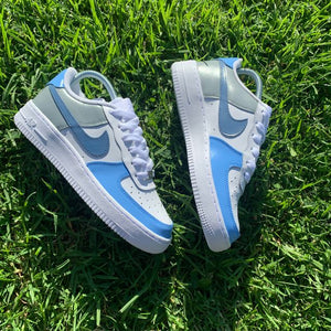 Custom Air Force 1 Blue Color block