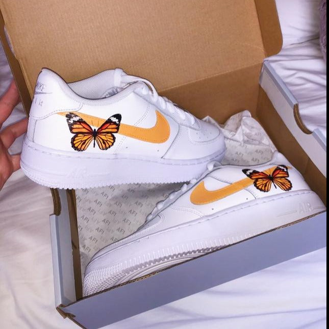 Custom Air Force 1 Creamsicle Butterfly 🦋