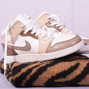 Custom Air Jordan 1 Warm Beige Brown