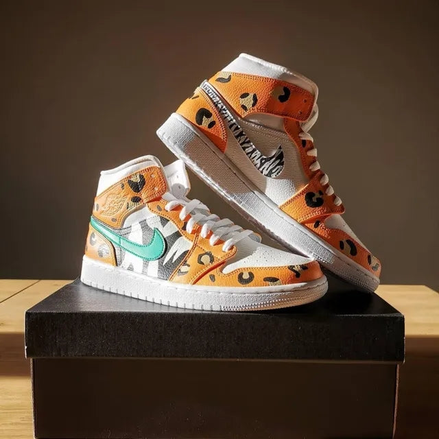 Custom Air Jordan 1 Mid King Of The Jungle