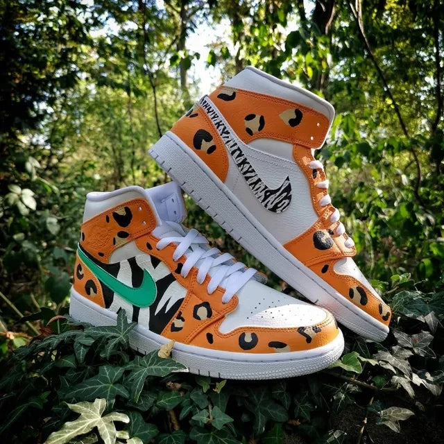 Custom Air Jordan 1 Mid King Of The Jungle