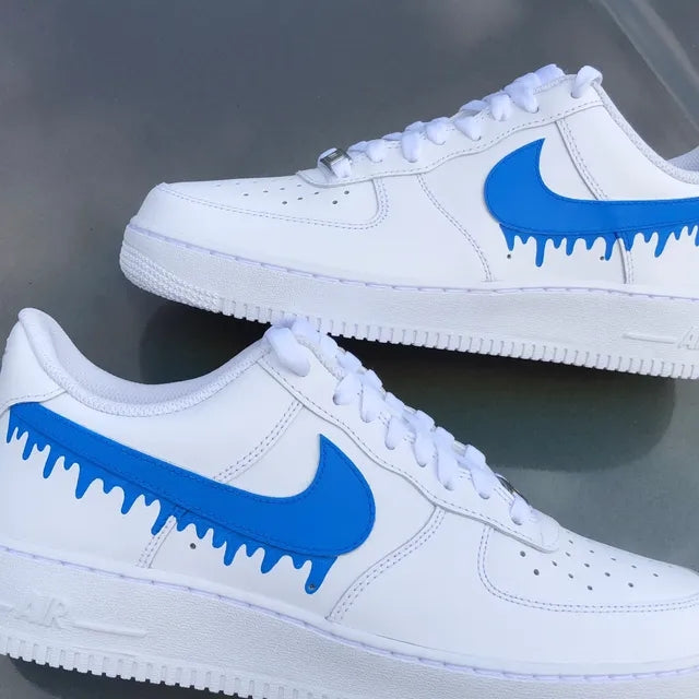 Custom Air Force 1 Drippy Blue