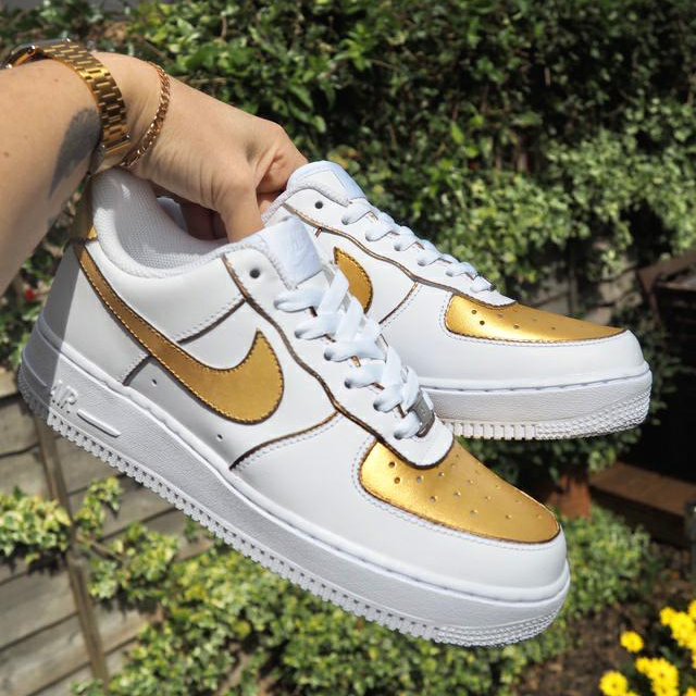 Custom Air Force 1 Metallic Gold Bronze