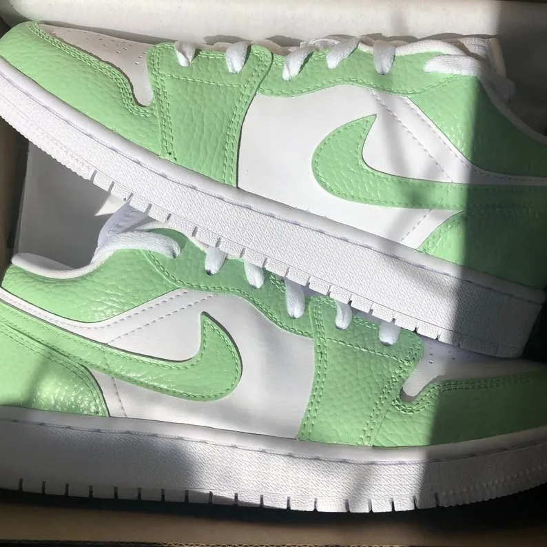 Mint Green Air Jordan 1 Low Custom