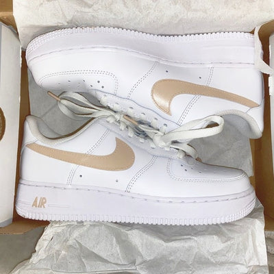 Custom Air Force 1's Pastel Beige