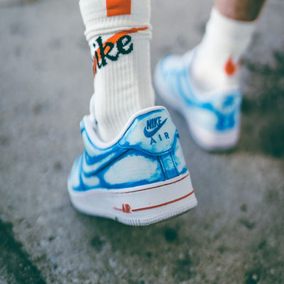 Custom Air Force 1 Just a blue mess