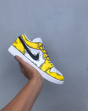 Custom Air Jordan 1 Cartoon Yellow