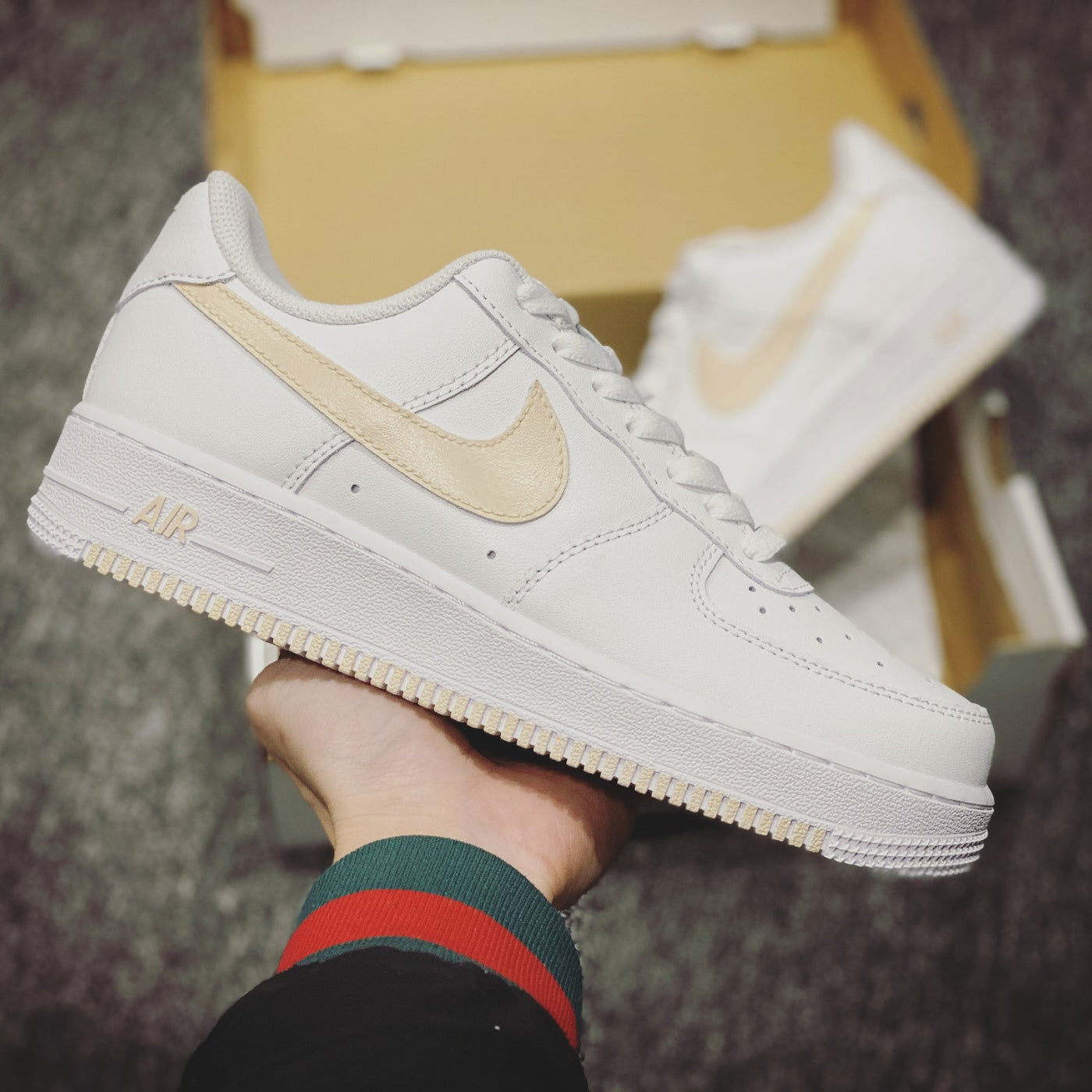 BEIGE CUSTOM AIR FORCE 1