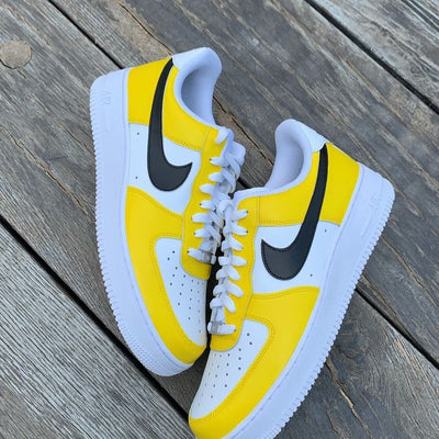 Nike Air Force 1Yellow/Black mid Combo