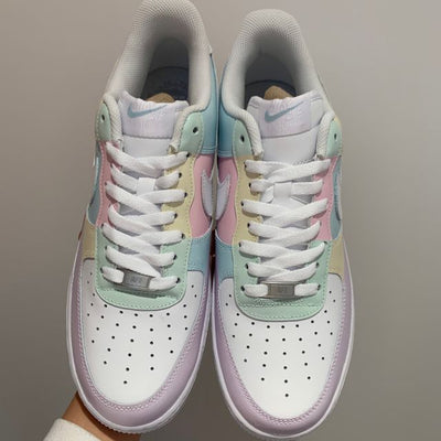 Pastel Colourblock Air Force 1 Custom