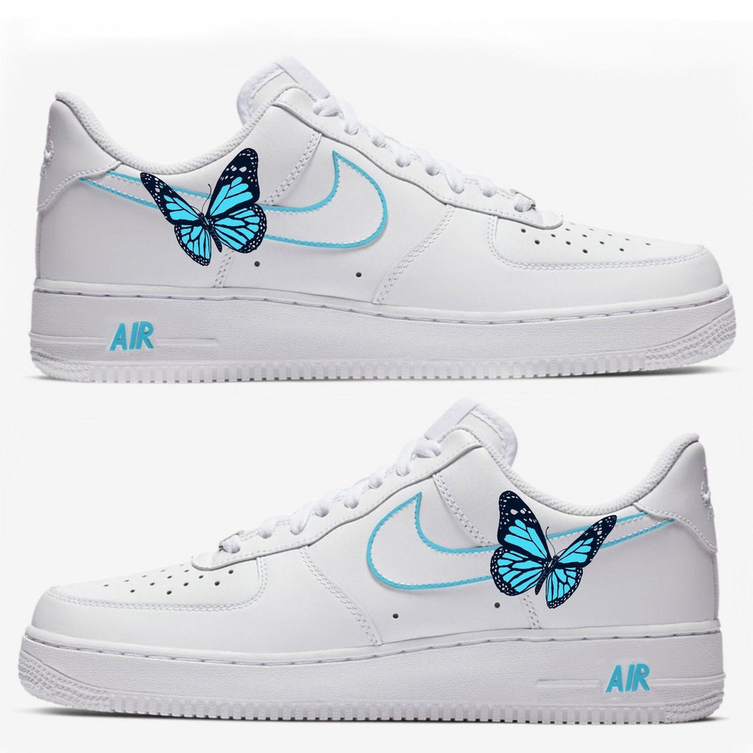 Blue Butterfly Custom Air Force 1