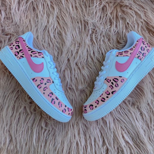 Custom Air Force 1 Pink Cheetah