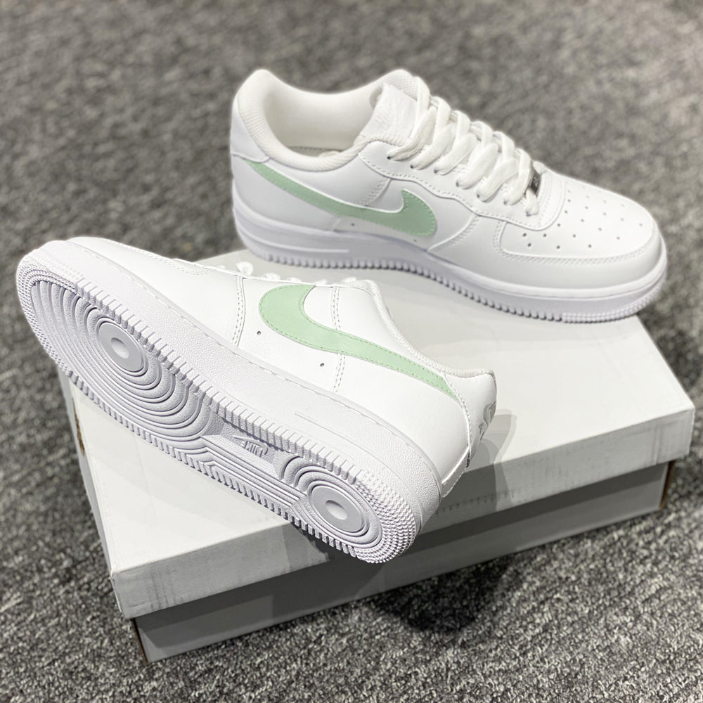 SAGE GREEN SWOOSH AIR FORCE 1