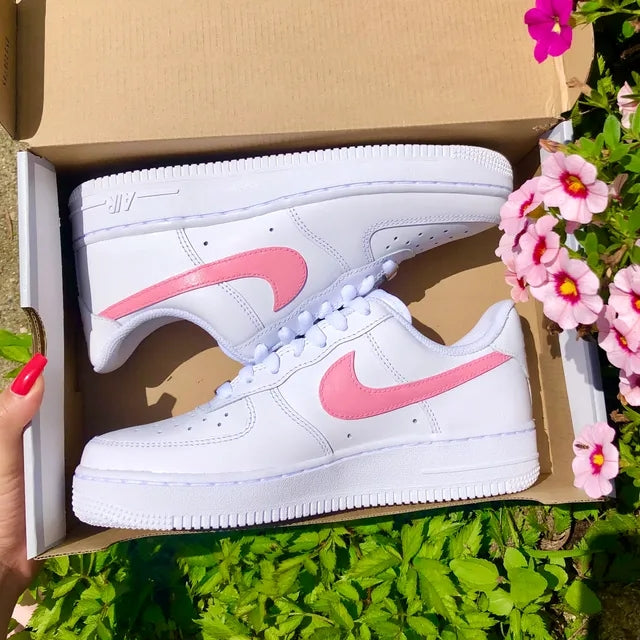 Custom Air Force 1 Watermelon Pink Pastel 🍉