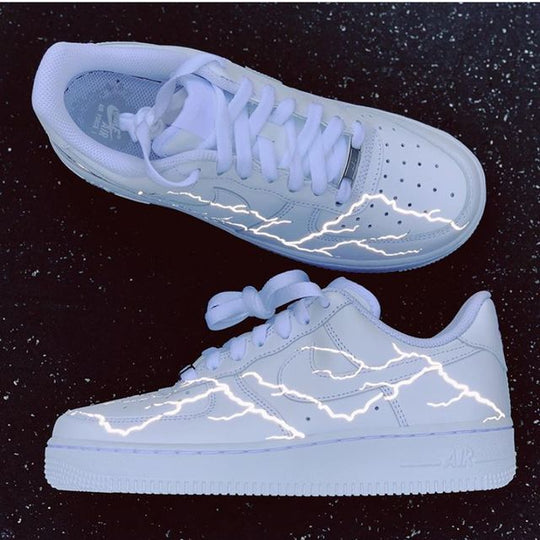 Reflective Lightning Custom Nike Air Force 1