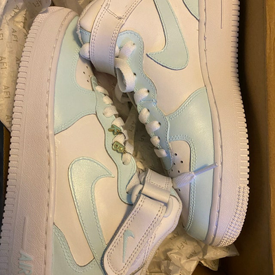 Baby Blue Air Force 1 Mid Custom