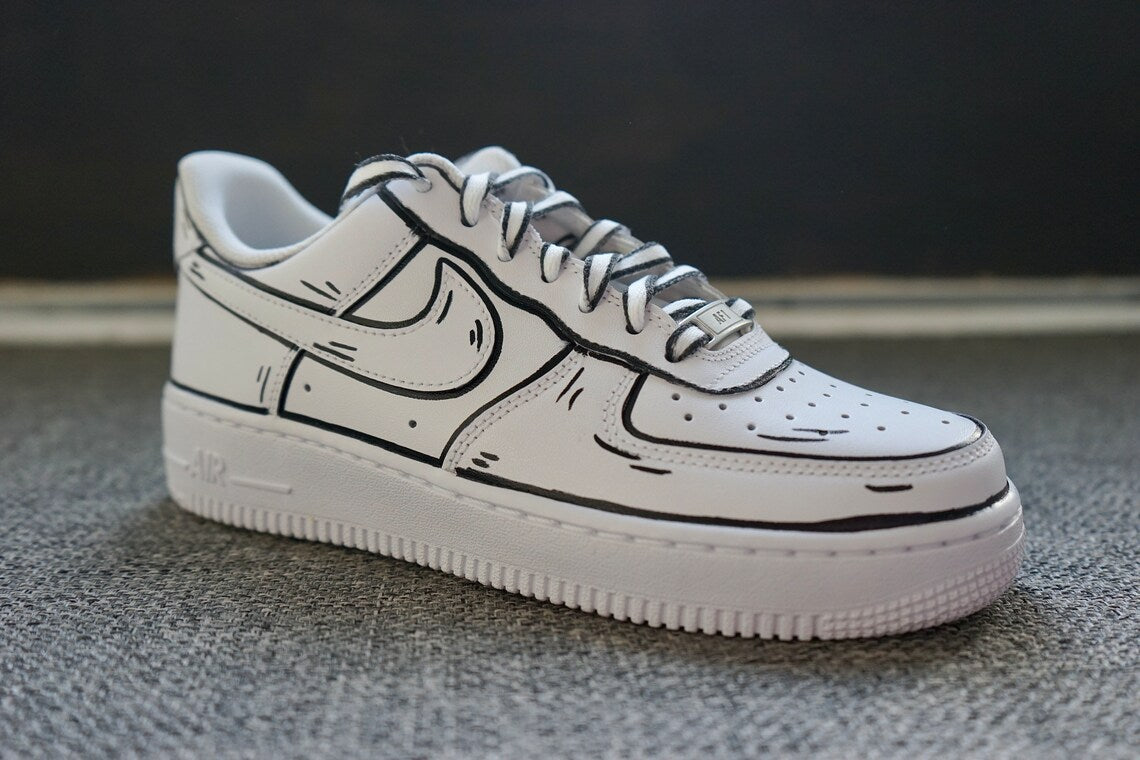 Cartoon Custom Nike Air Force 1 Custom Shoes (Made To Order) Custom Sneakers