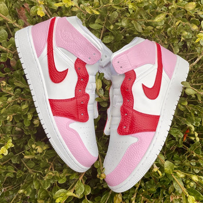 Custom Air Jordan 1 Valentines Alentines Colorblock ❤️💕