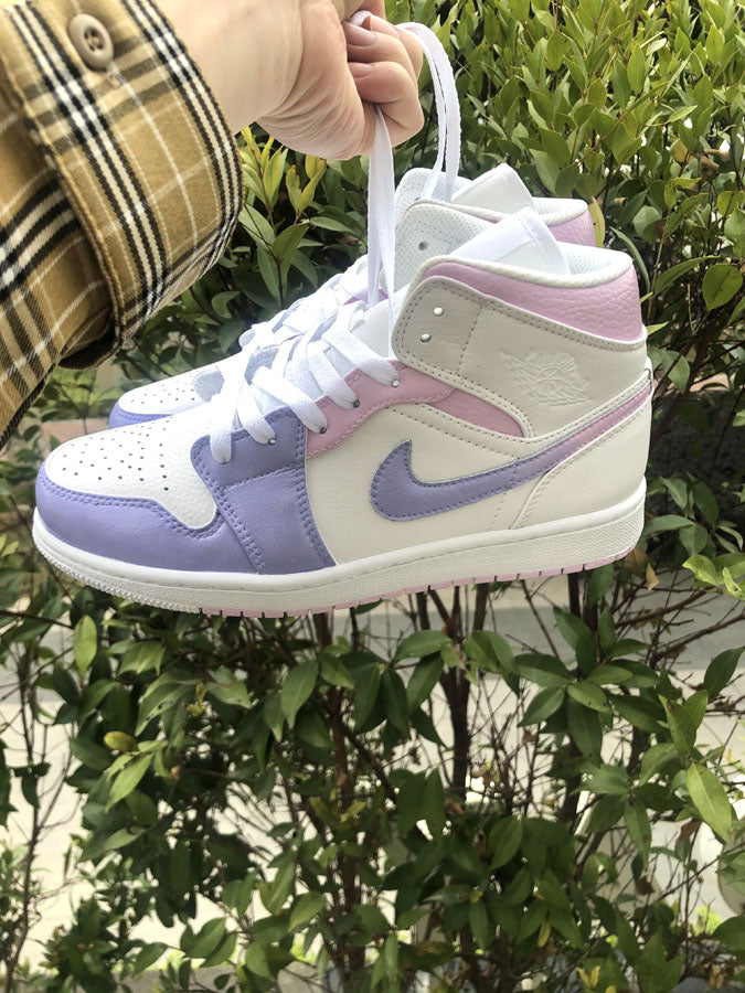 Custom Jordan 1 Pink Purple