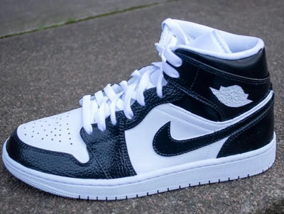 Black White Air Jordan 1 Custom