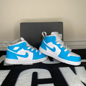 Custom Air Jordan 1 Mid Light Blue